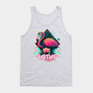 Lotus Vibes Flamingo Tank Top